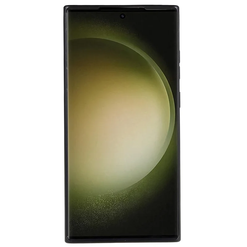 For Samsung Galaxy S23 Ultra Cell Phone Case Anti-Scratch Biodegradable Wheat Straw Phone Cover - Black