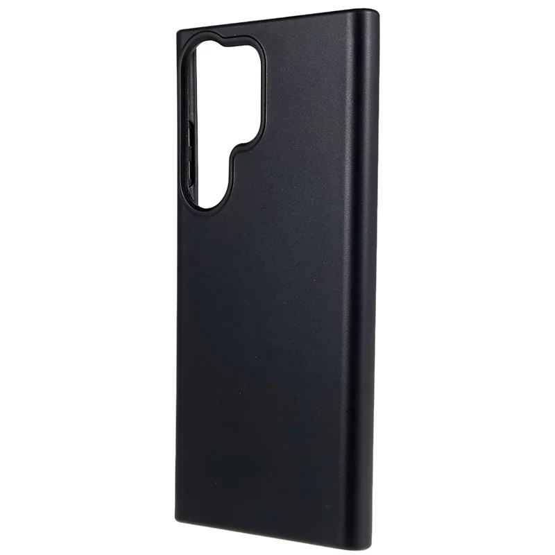 For Samsung Galaxy S23 Ultra Cell Phone Case Anti-Scratch Biodegradable Wheat Straw Phone Cover - Black