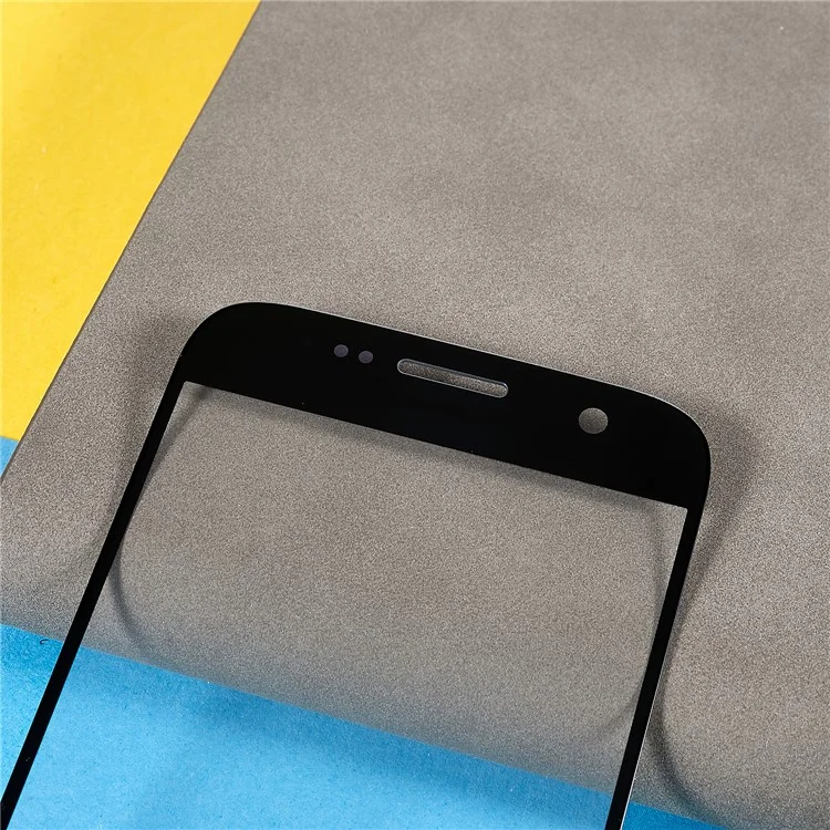 For Samsung Galaxy S7 G930 Front Screen Glass Lens + OCA Adhesive Replacement Parts - Black