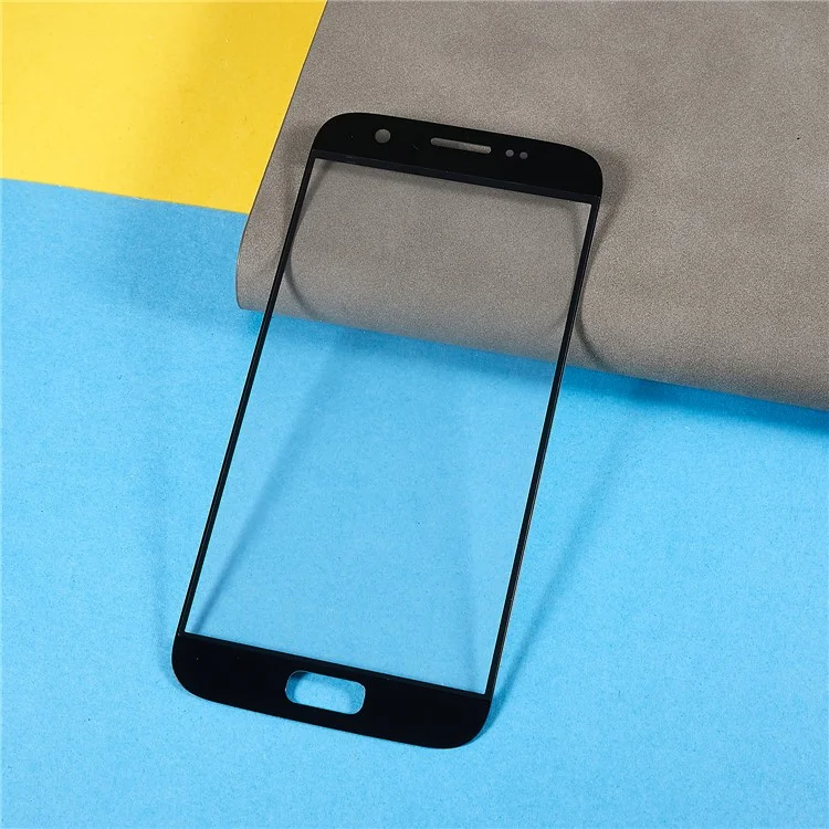 For Samsung Galaxy S7 G930 Front Screen Glass Lens + OCA Adhesive Replacement Parts - Black
