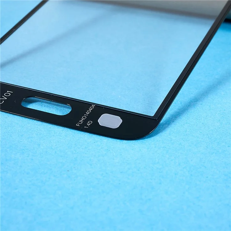 For Samsung Galaxy S5 G900 Front Screen Glass Lens + OCA Adhesive Replacement Parts - Black