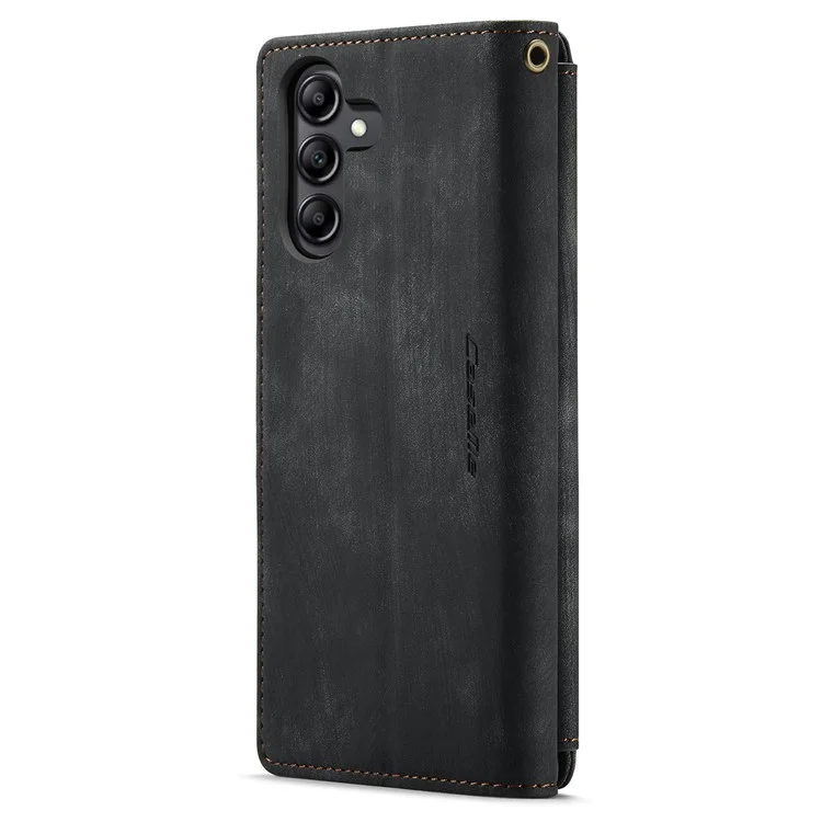 CASEME C30 Series Custodia Antiurto per Samsung Galaxy A34 5G, Custodia Portafoglio in Pelle PU con Cerniera e Supporto - Nero