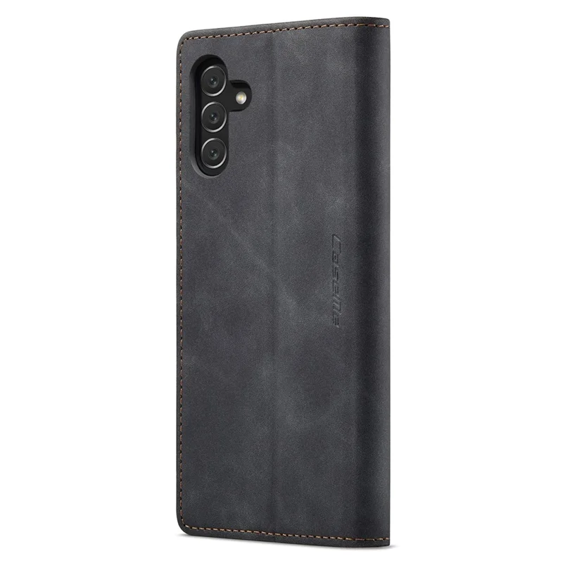 CASEME 013 Series for Samsung Galaxy A34 5G Phone Case PU Leather Wallet Stand Case Protective Cover - Black