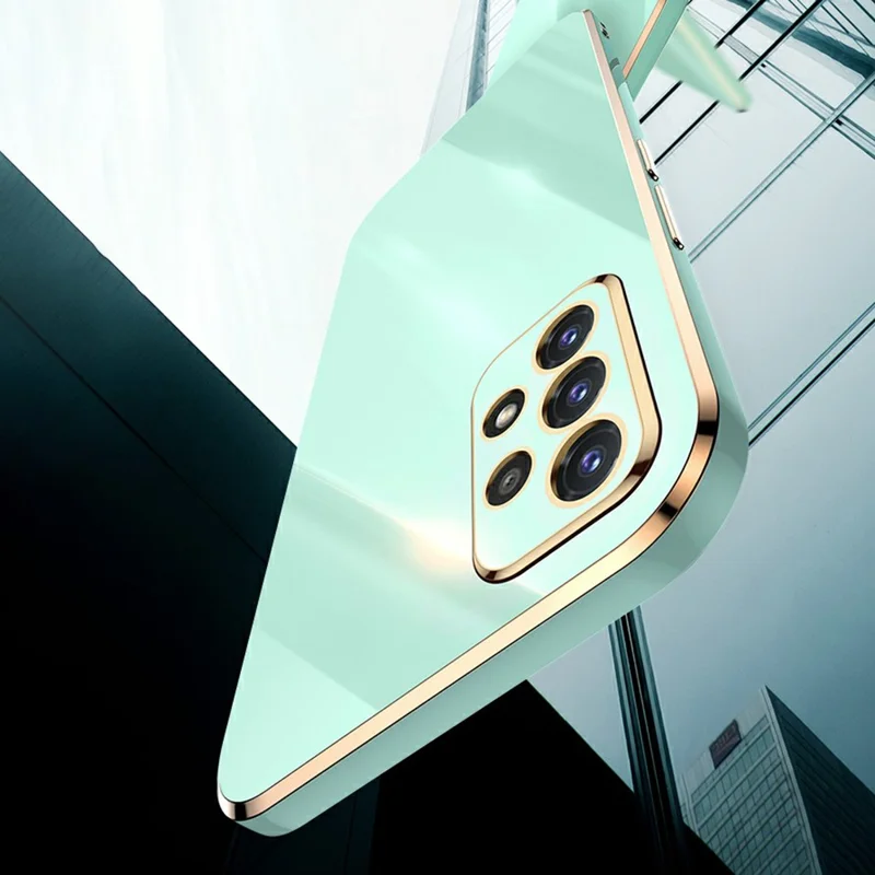 XINLI Phone Case For Samsung Galaxy A32 4G (EU Version) Electroplating Shockproof TPU Mobile Phone Back Cover - Blue