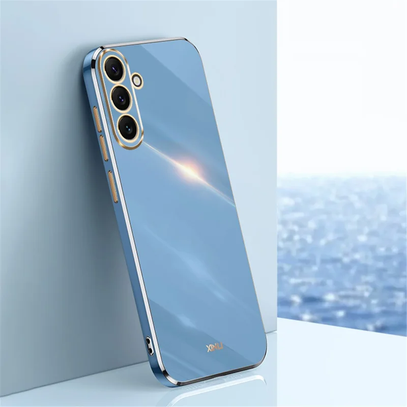 XINLI Protective Back Cover for Samsung Galaxy A54 5G, Electroplating TPU Scratch-resistant Phone Case - Blue