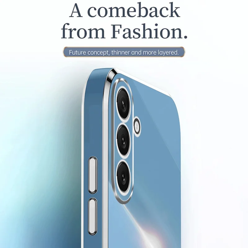XINLI For Samsung Galaxy A54 5G Drop-proof Protective Phone Cover Electroplating Slim Mobile Phone Case Kickstand - Black