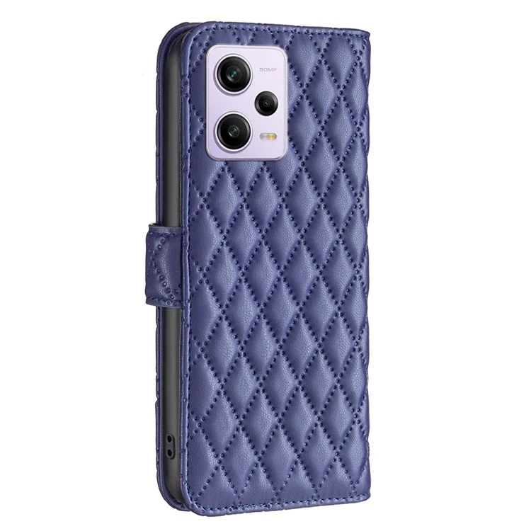 BINFEN COLOR BF Style-14 Wallet Phone Case for Xiaomi Redmi Note 12 Pro 5G / Note 12 Pro Speed 5G / Poco X5 Pro 5G PU Leather Case Stand Flip Folio Phone Cover - Blue