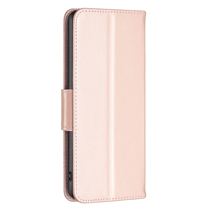 Shockproof Case for Xiaomi Redmi Note 12 Pro 5G / Note 12 Pro Speed 5G / Poco X5 Pro 5G PU Leather Cover Butterfly Imprinted with Strap - Rose Gold