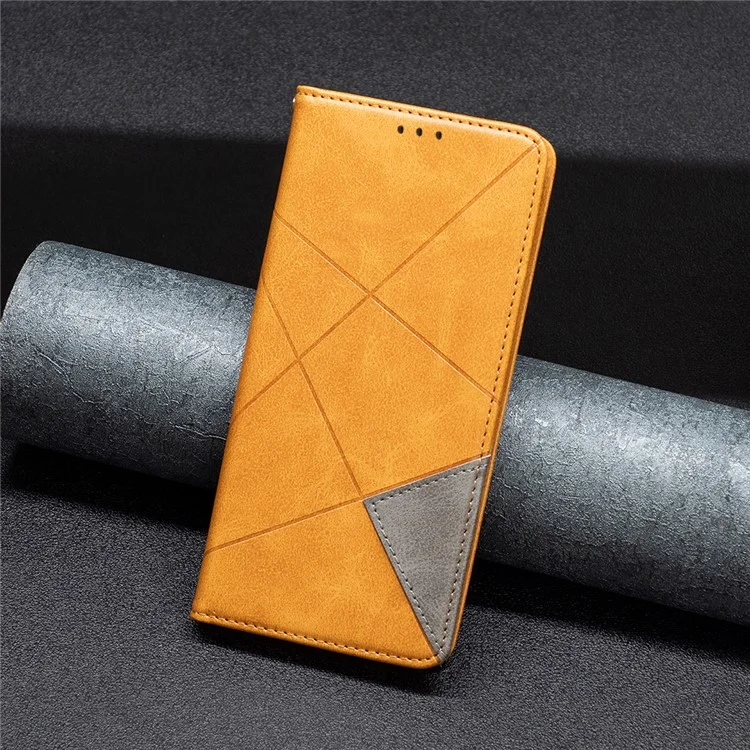 Чехол для телефона для Xiaomi Redmi Note 12 5G (глобальный) / (Индия) / (Китай) / Poco X5 5G с откидным кожаным чехлом и слотами для карт, подставкой для сотового телефона - желтый