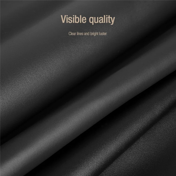 NILLKIN Phone Cover for Samsung Galaxy S23+, Slide Camera Protection PU Leather + PC + TPU Phone Case - Black
