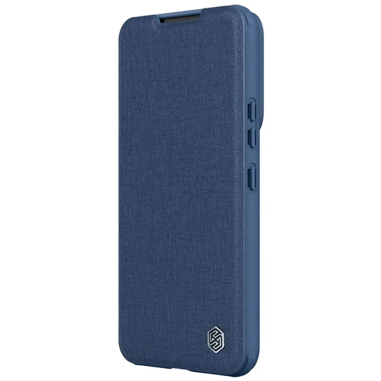 NILLKIN Qin Pro Series Shockproof Phone Case for Samsung Galaxy S23 Slide Lens Protection Phone Cover with Card Slots - Blue