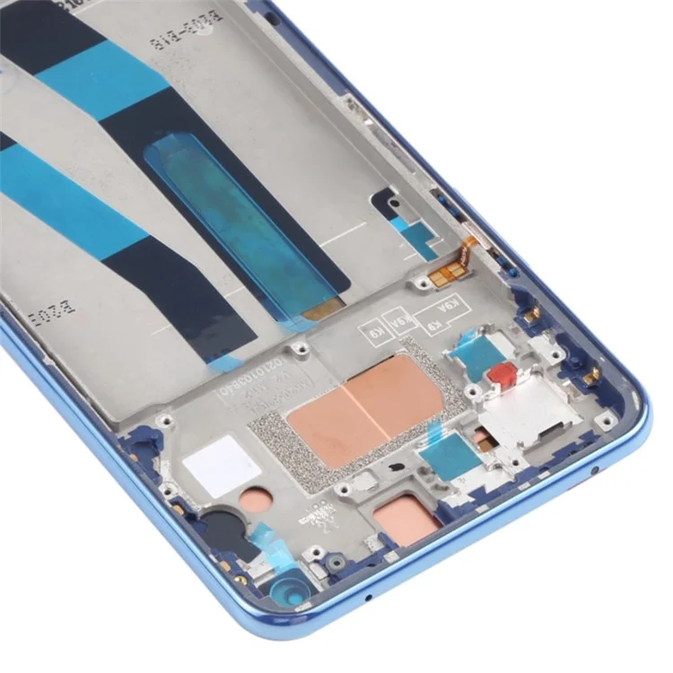 Pour Xiaomi 11 Lite 5G NE Grade S Écran OEM AMOLED et Numérisateur Assemblage + Frame (sans Logo) - Bleu