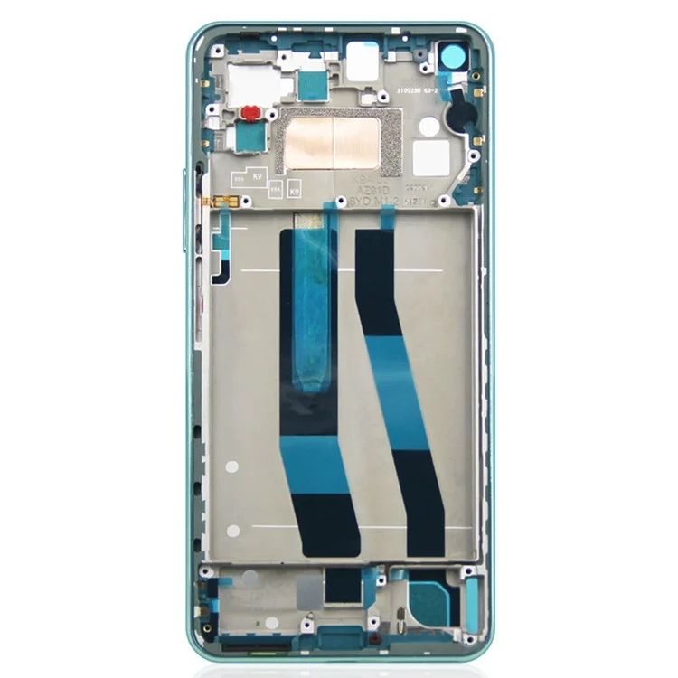 Para Xiaomi 11 Lite 5G NE Grado S Pantalla AMOLED OEM y ensamblaje de digitalizador + Marco (sin logotipo) - Verde