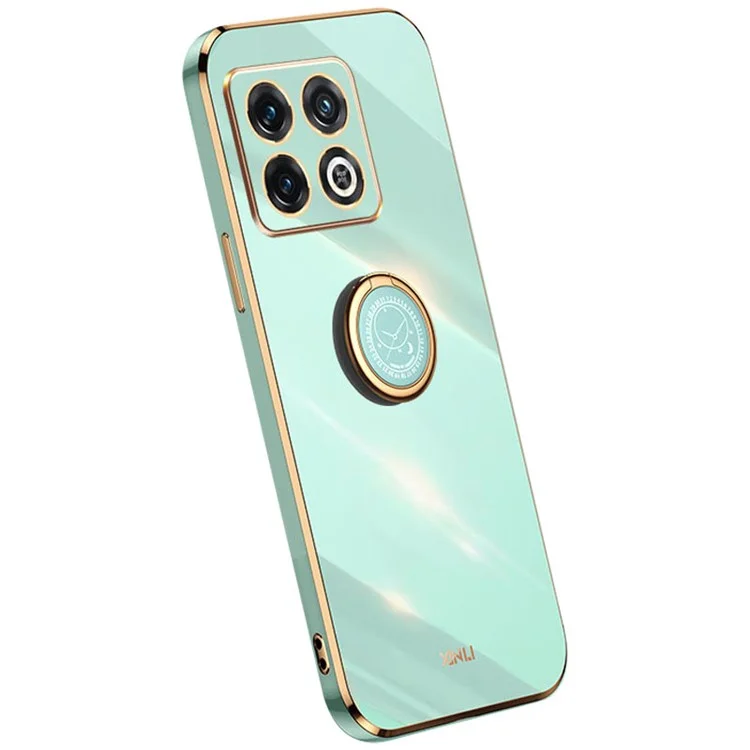 XINLI Kickstand Phone Case для OnePlus 10 Pro 5G, ударопрочная электролитическая TPU задняя защитная крышка - Cyan