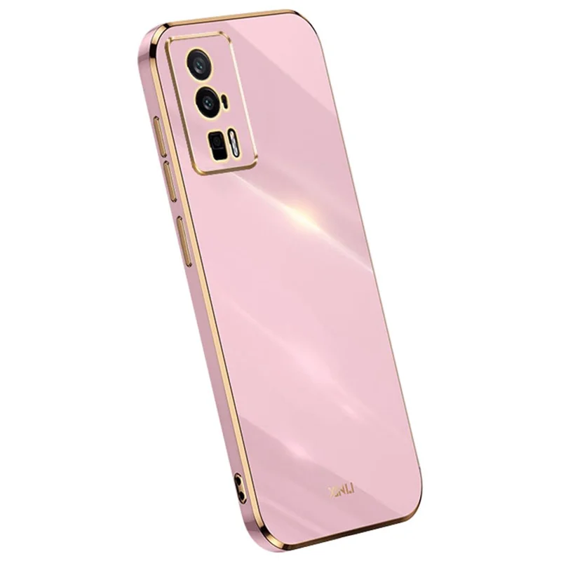 XINLI Soft Phone Case for Xiaomi Poco F5 Pro 5G / Redmi K60 Pro 5G / K60 5G Electroplating TPU Back Shell Full Camera Lens Protection Cover - Purple