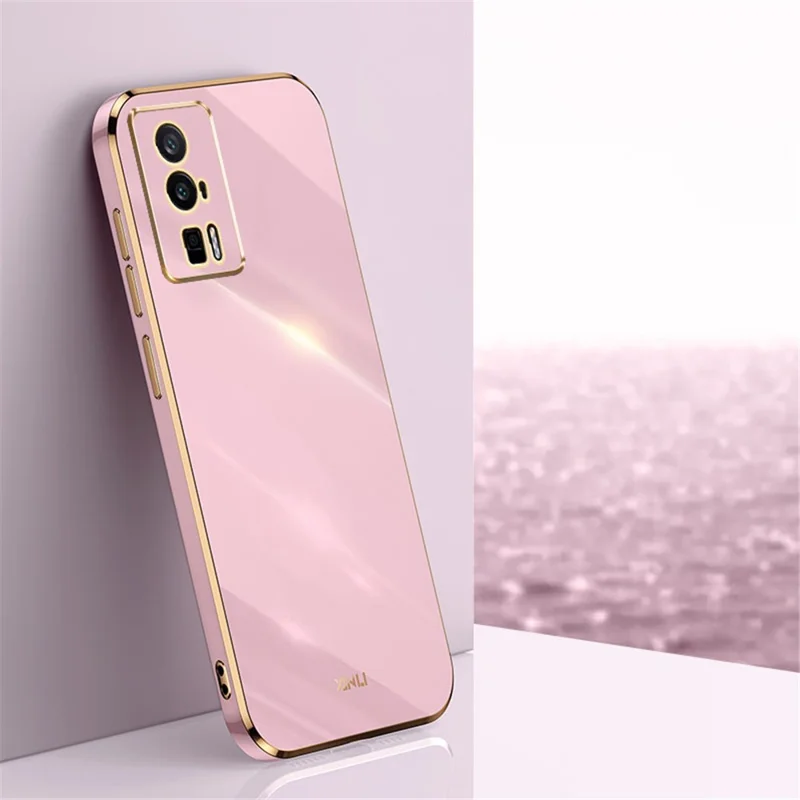 XINLI Soft Phone Case for Xiaomi Poco F5 Pro 5G / Redmi K60 Pro 5G / K60 5G Electroplating TPU Back Shell Full Camera Lens Protection Cover - Purple