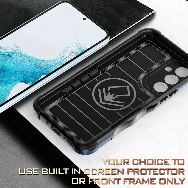 TPU+PC Phone Case for Samsung Galaxy A54 5G, Drop-proof Protection Phone Cover - Black