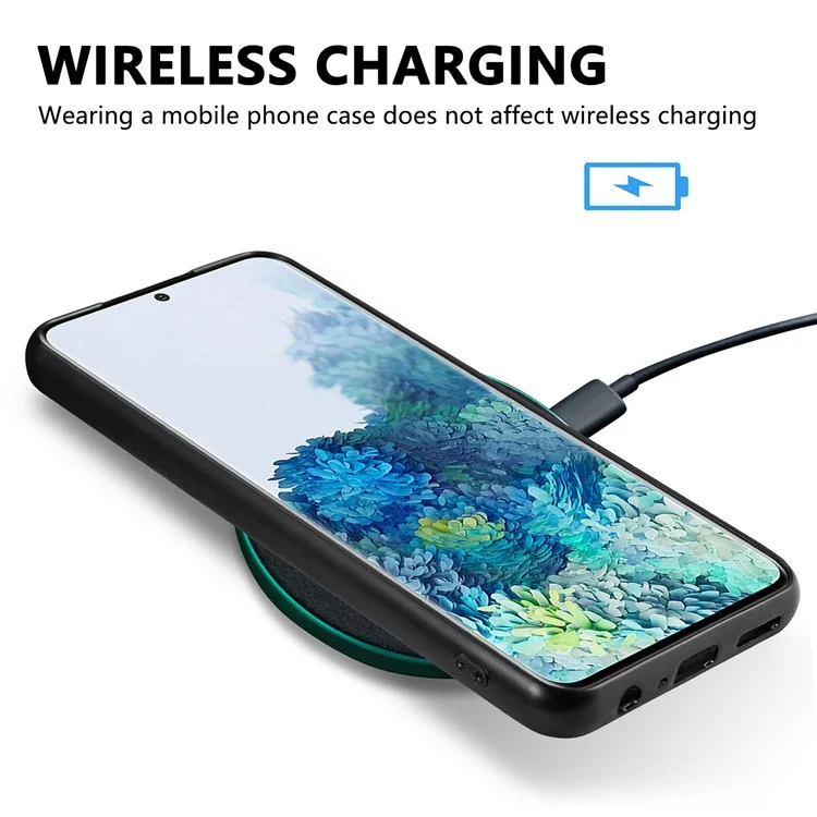 Per Samsung Galaxy S20 Plus 5G / 4G Coperchio di Protezione Del Telefono pc Rivestito in Pelle Magouflage PC+TPU - Blu