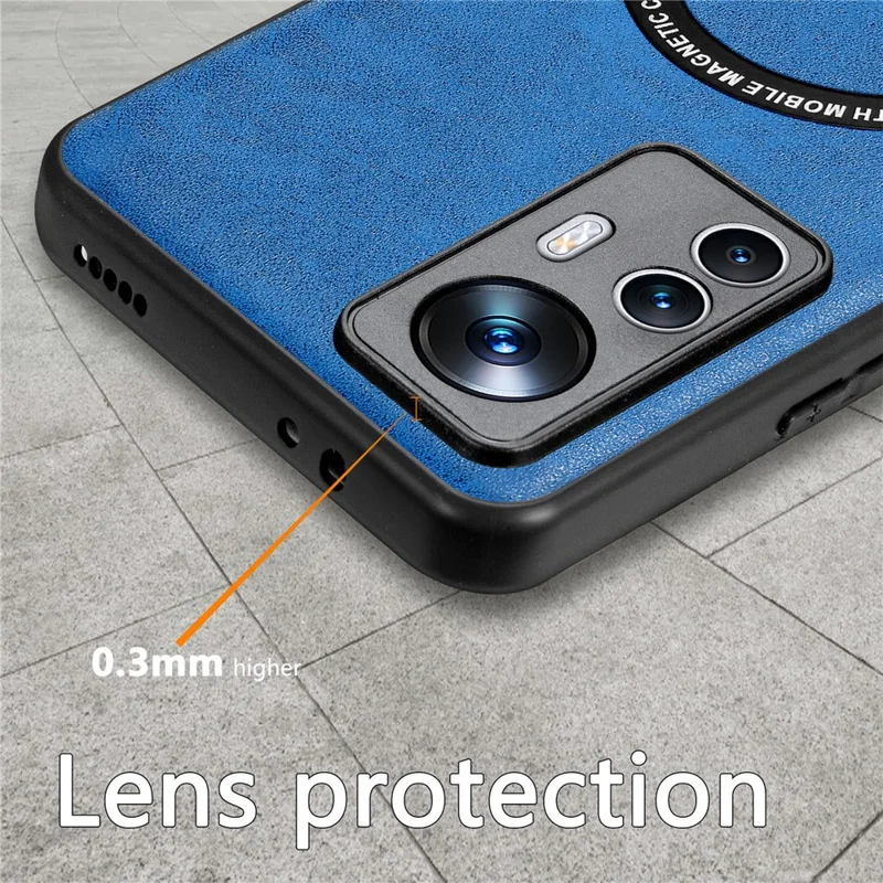 Étui de Téléphone Anti-rayures Compatible Avec Magsafe Pour Xiaomi 12T 5G / Redmi K50 Ultra 5g, Couverture Arrière de Téléphone Magnétique Tpu pc Recouvert de Cuir + Tpu - Brun