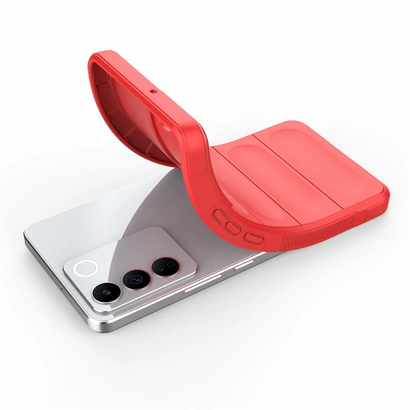 TPU-Handyhülle für vivo S16e 5G, stoßfeste robuste Rückenschutzabdeckung - Rot