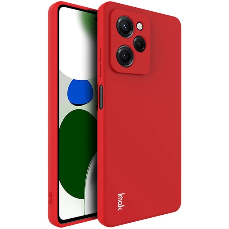 IMAK UC-4 Serie für Xiaomi Redmi Note 12 Pro Speed 5G / Poco X5 Pro 5G TPU-Handyhülle Gerade Kante Handy-Schutzhülle - Rot