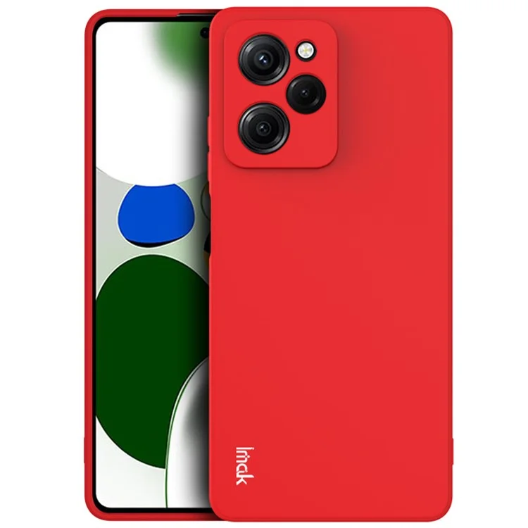 IMAK UC-4 Serie für Xiaomi Redmi Note 12 Pro Speed 5G / Poco X5 Pro 5G TPU-Handyhülle Gerade Kante Handy-Schutzhülle - Rot