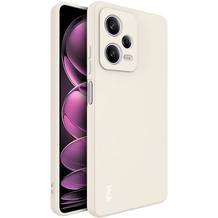 IMAK UC-4 Series Phone Case for Xiaomi Redmi Note 12 Pro 5G, Straight Edge Anti-drop Cell Phone TPU Cover - White