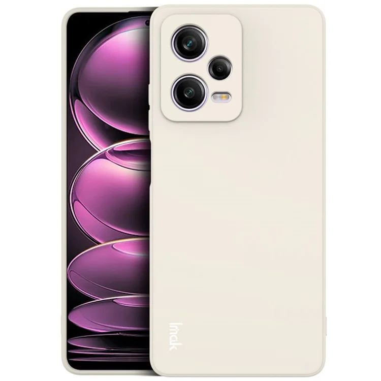 Case de Teléfono de la Serie Imak UC-4 Para Xiaomi Redmi Note 12 Pro 5G, Cubierta de TPU de Teléfono Celular Anti-drop de Borde Recto - Blanco