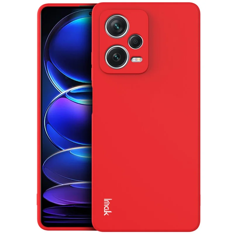 Funda para teléfono IMAK Serie UC-4 para Xiaomi Redmi Note 12 Pro 5G, funda de TPU anticaídas con borde recto - Rojo