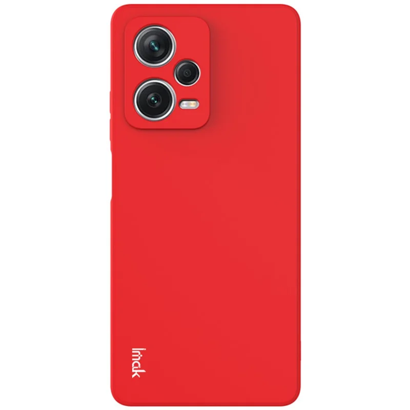 Funda para teléfono IMAK Serie UC-4 para Xiaomi Redmi Note 12 Pro 5G, funda de TPU anticaídas con borde recto - Rojo