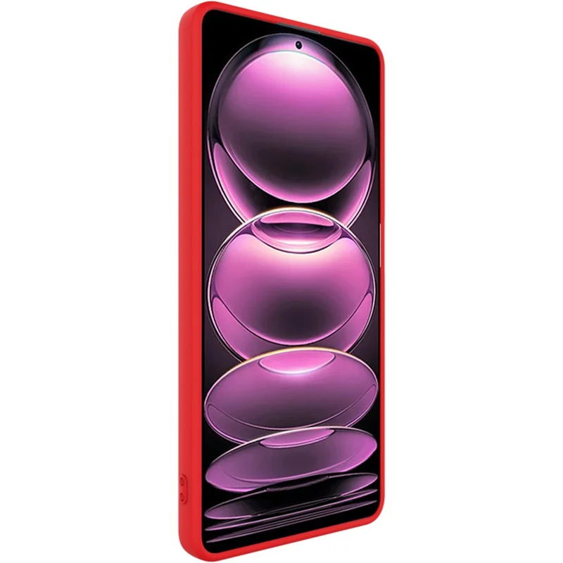 Funda para teléfono IMAK Serie UC-4 para Xiaomi Redmi Note 12 Pro 5G, funda de TPU anticaídas con borde recto - Rojo