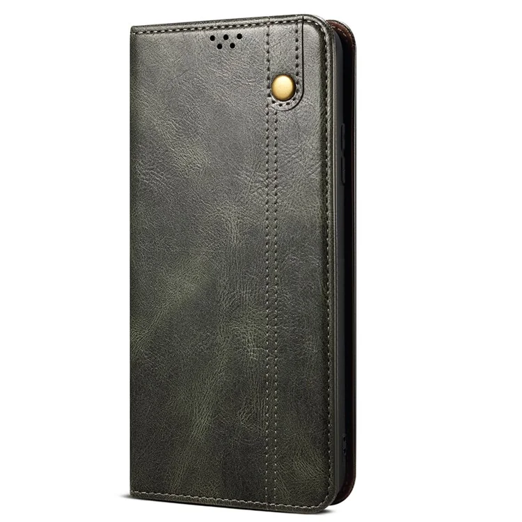 Telefon-Brieftasche-Hülle für OnePlus Ace 2 5G / 11R 5G, wachsige Crazy Horse Textur PU-Leder Telefon-Ständer-Abdeckung - Grün