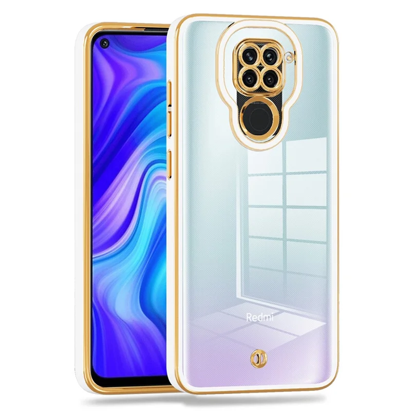 Phone Case For Xiaomi Redmi 10X 4G / Redmi Note 9 4G (Qualcomm Snapdragon 662) TPU Cell Phone Back Cover - White