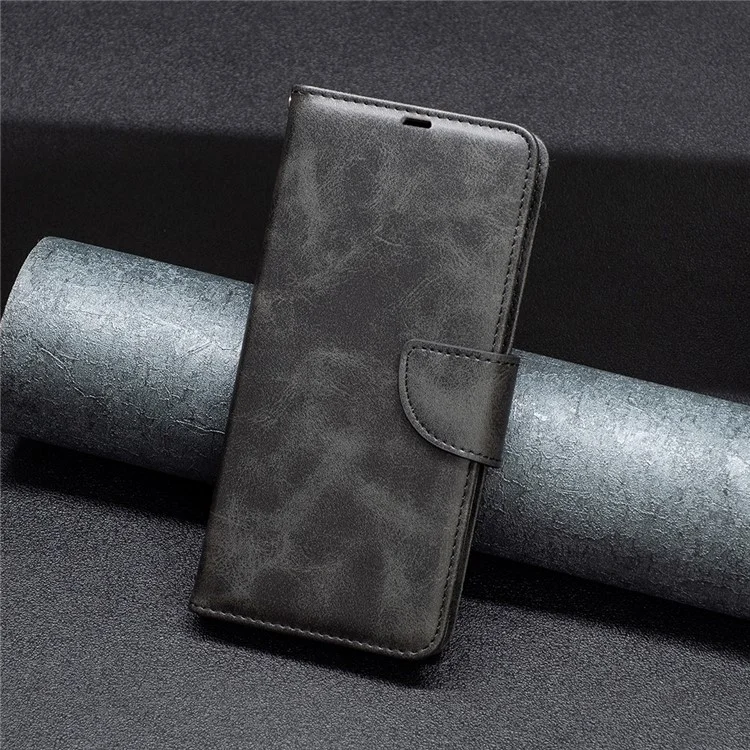 Funda de teléfono móvil de la serie BF Leather-4 para Motorola Moto E13 4G, Flip Stand Funda de billetera de cuero con protección completa - Negro