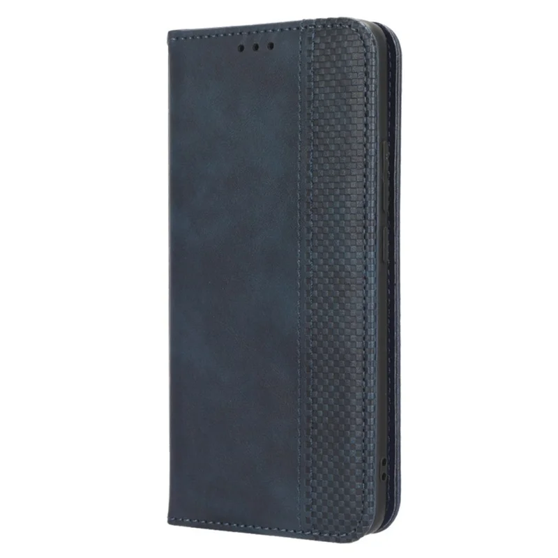 Phone Case for Xiaomi Poco F5 Pro 5G / Redmi K60 Pro 5G / K60 5G / K60 Champion Edition Retro Texture Stand PU Leather Phone Wallet Cover - Blue