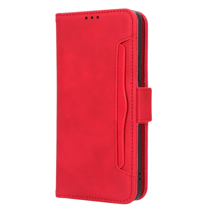 Phone Wallet Cover for Xiaomi Poco F5 Pro 5G / Redmi K60 Pro 5G / K60 5G / K60 Champion Edition PU Leather Multiple Card Slots Stand Phone Case - Red