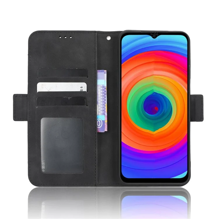 Portefeuille Flip Cover pour Ulefone Note 14, Étui en Cuir PU Slots Multiples pour Cartes Support Téléphone - Noir
