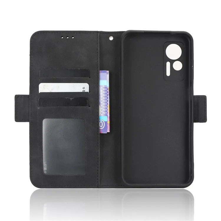 Portefeuille Flip Cover pour Ulefone Note 14, Étui en Cuir PU Slots Multiples pour Cartes Support Téléphone - Noir