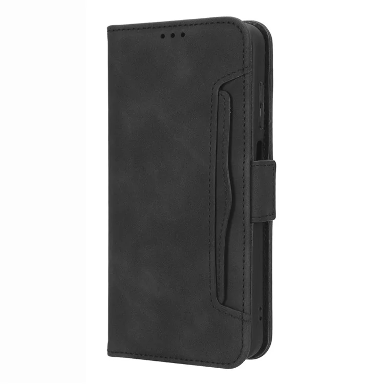 Portefeuille Flip Cover pour Ulefone Note 14, Étui en Cuir PU Slots Multiples pour Cartes Support Téléphone - Noir