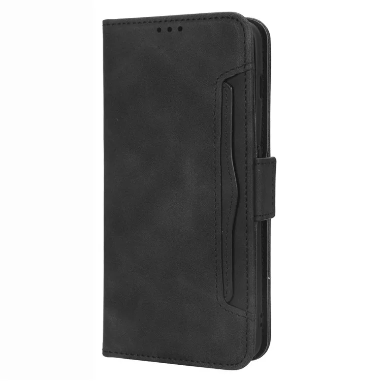 Para OnePlus 11 5G Capa de telefone com carteira de couro PU à prova de choque, suporte, titular do cartão, magnética, flip, capa de telefone celular - Preto