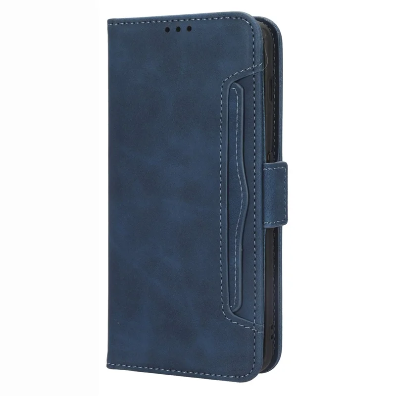 For OnePlus 11 5G PU Leather Shockproof Phone Case Stand Card Holder Magnetic Flip Wallet Cell Phone Cover - Blue