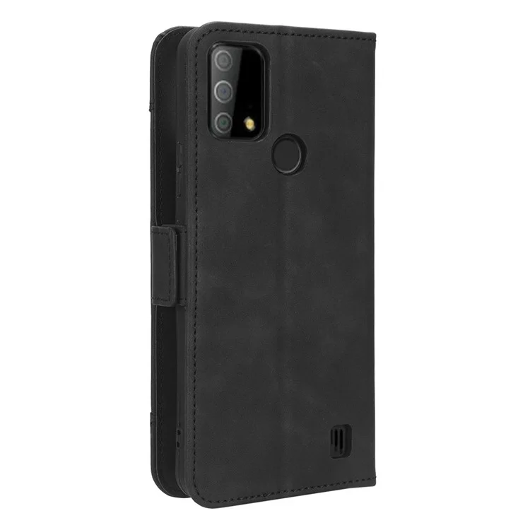 Para Vodafone Smart V22 Anti-arranhão Capa de Telefonia PU Couro Múltiplo de Carteira de Carteira Caixa de Telefone Protetora - Preto