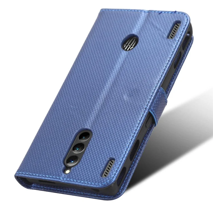 For ZTE nubia Red Magic 8 Pro+ 5G / Red Magic 8 Pro 5G Diamond Texture PU Leather Stand Cover Shell Flip Wallet Phone Case - Blue