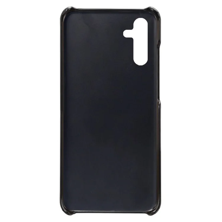 Calf Textured Phone Cover for Samsung Galaxy A34 5G, Anti-scratch PU Leather Coated PC Mobile Phone Case - Black