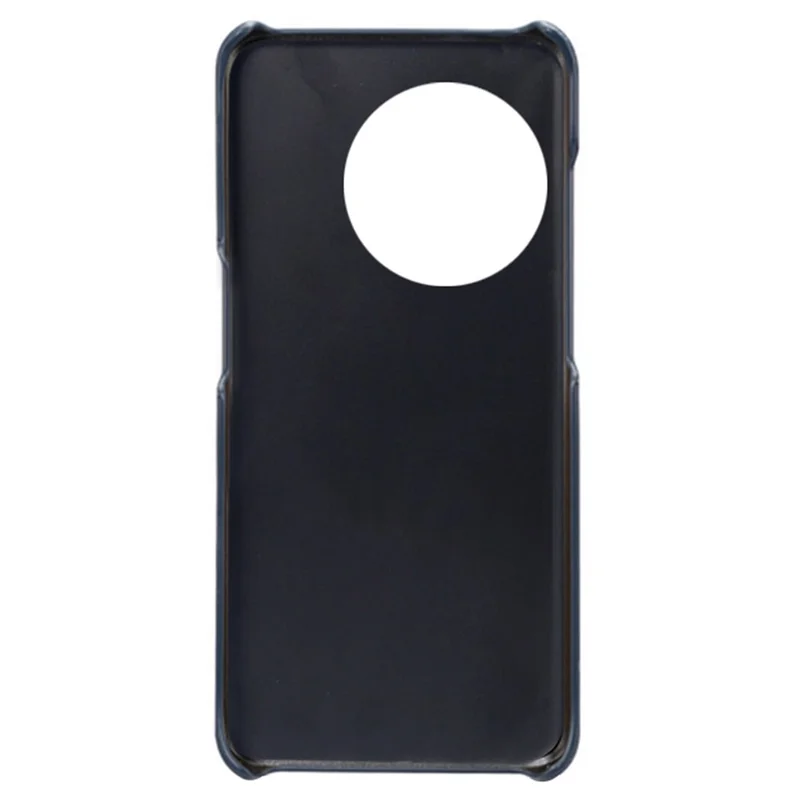 Anti-scratch Phone Cover for OnePlus 11 5G, PU Leather Coated PC Calf Textured Shockproof Mobile Phone Case - Blue