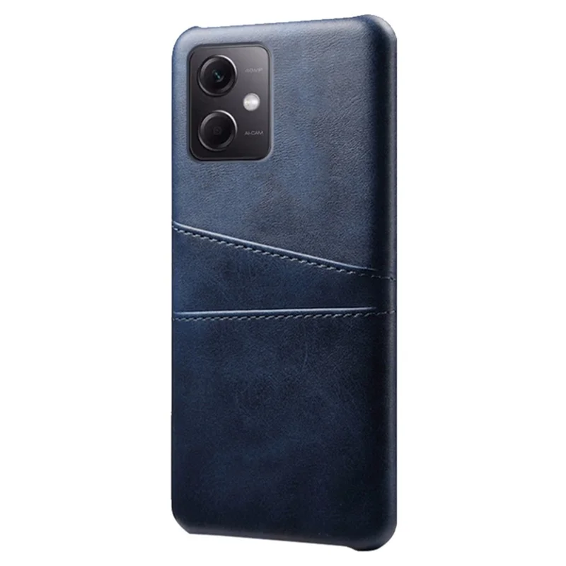 Funda Trasera de Teléfono para Xiaomi Redmi Note 12 5G (Global) / (India) / (China) / Poco X5 5G, Funda de Teléfono Resistente a Arañazos con Ranuras para Tarjetas Dobles - Azul