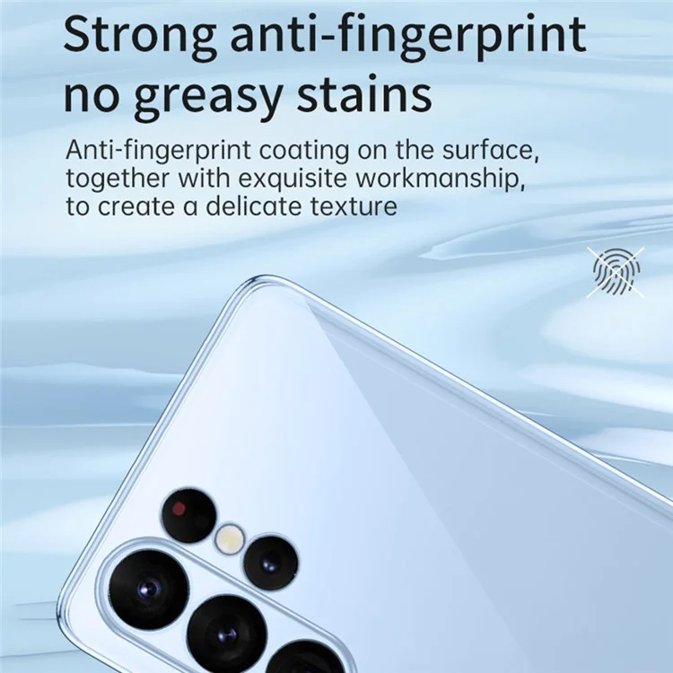 Étui de téléphone TPU SULADA pour Samsung Galaxy S23 Ultra, Couvercle de téléphone clair à bord droit avec électrodéposition - Violet
