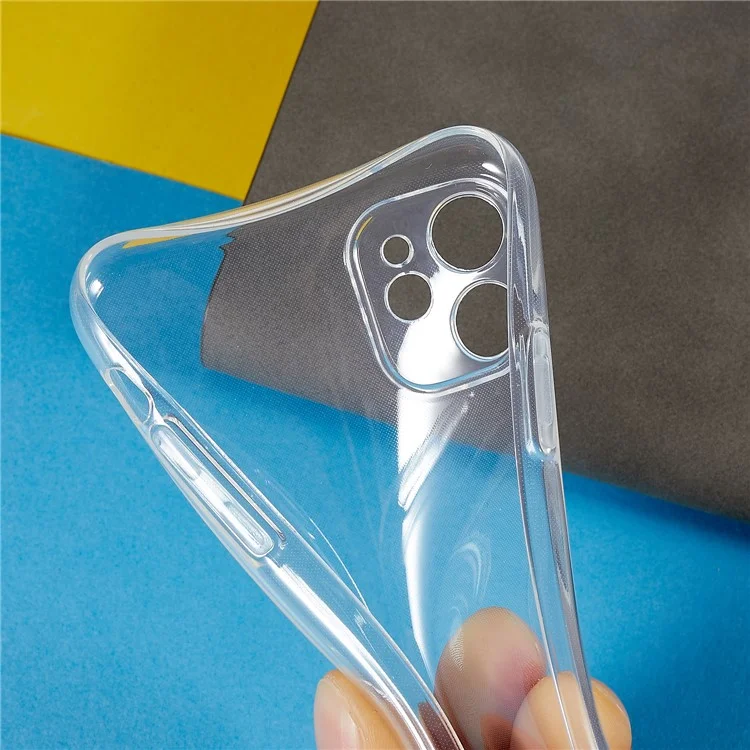 Para iPhone 11 de 6.1 pulgadas Recorte de lente preciso Funda de TPU transparente antiarañazos Ultra delgada