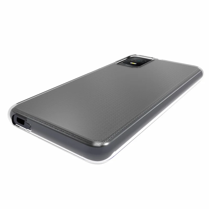10 Piezas / Paquete Funda de Teléfono Flexible de TPU para TCL 403 Sin Marca de Agua Interior Transparente Funda Protectora de Teléfono