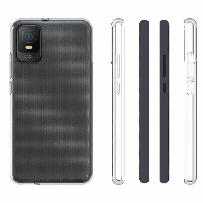 10 Piezas / Paquete Funda de Teléfono Flexible de TPU para TCL 403 Sin Marca de Agua Interior Transparente Funda Protectora de Teléfono